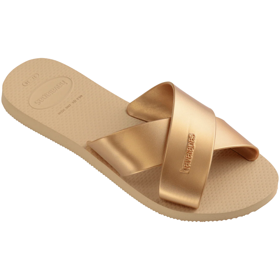 Women's Aqua Metallic Sandals - Havaianas